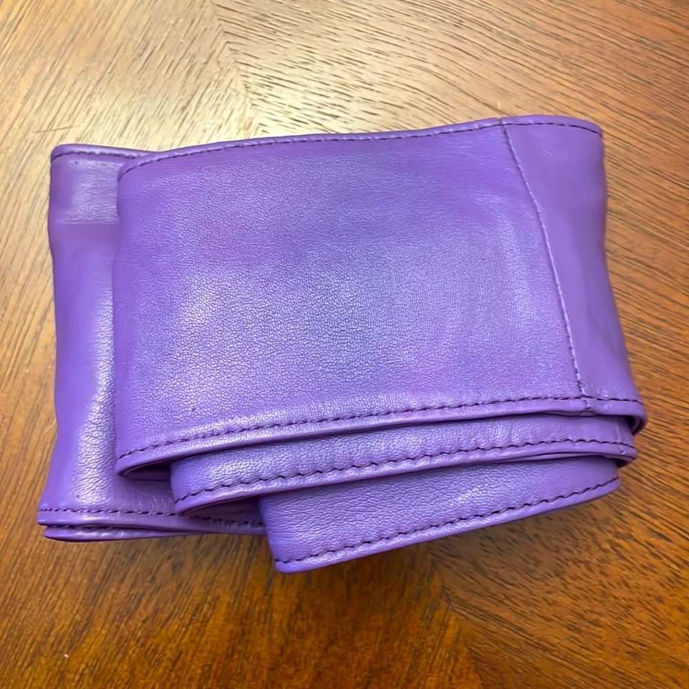 Sassy Jones Purple Yaya Leather Belt